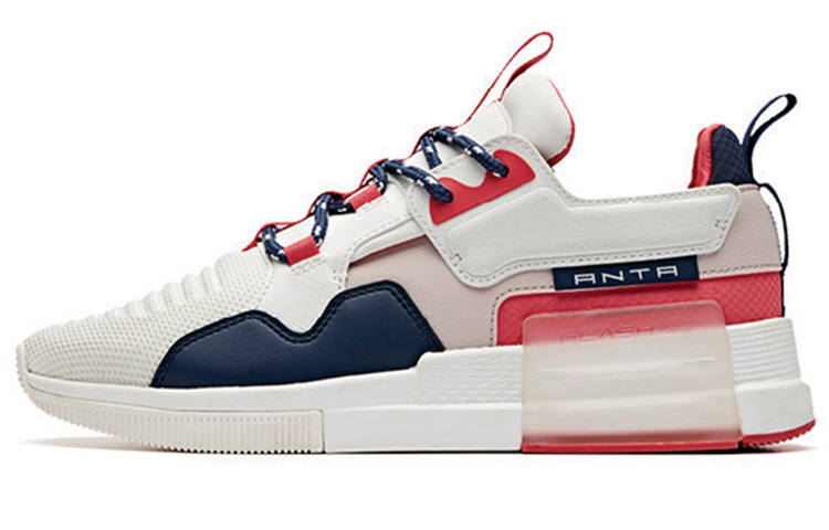 ANTA Rubik's Cube Casual Shoes Women's Low Top White/Blue/Red