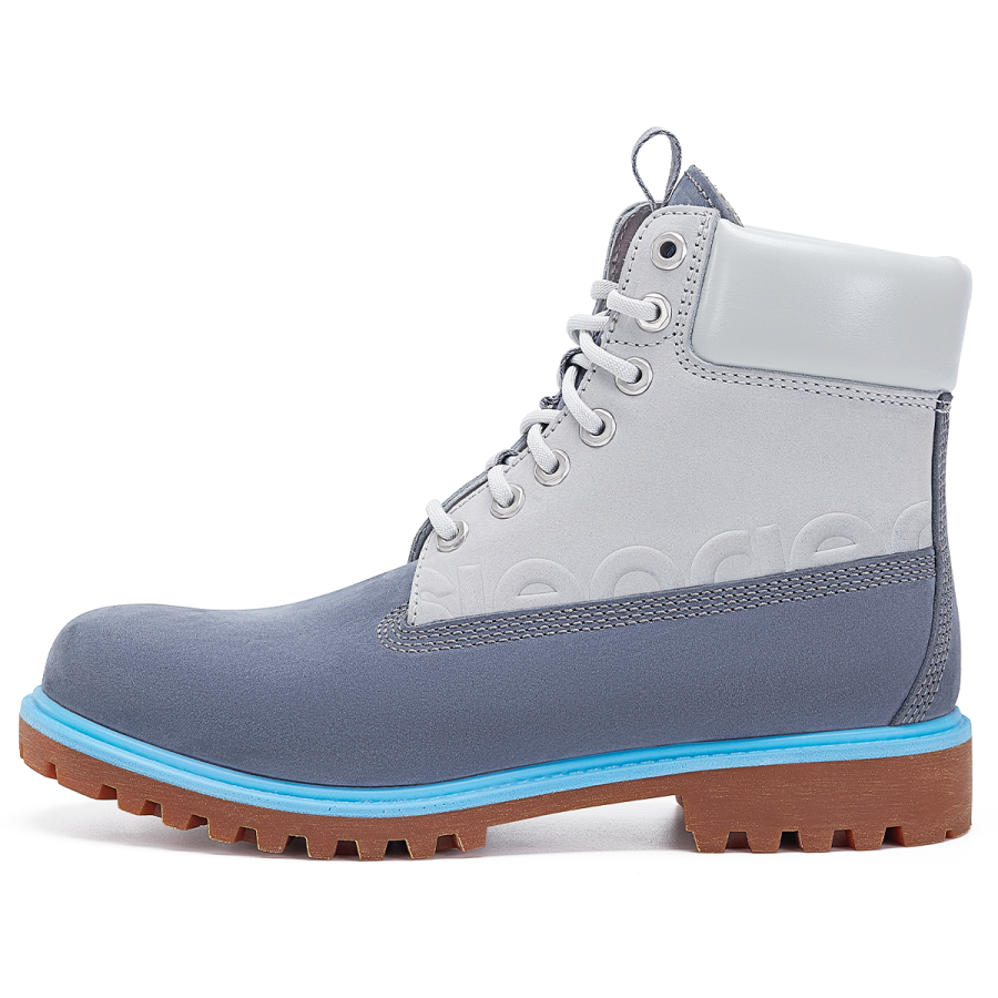 SLEADER Vintage Workwear Collection Short Mid Calf Combat Boots Men's Vintage Gray