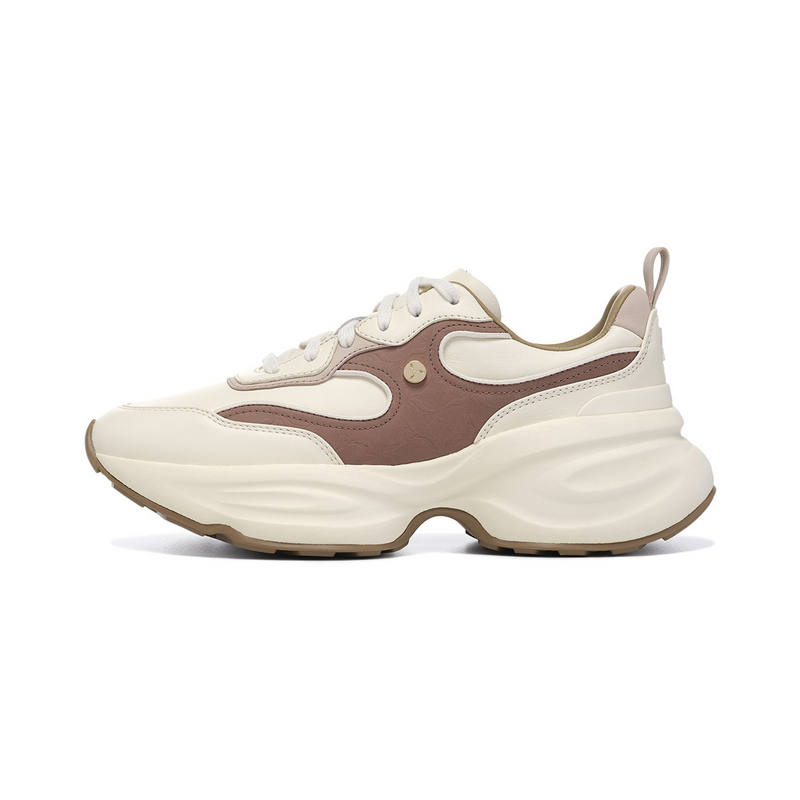 LI-NING 1990 LI NING 1990 Casual Shoes Women's Light Ancient Yellow Cinnamon Brown
