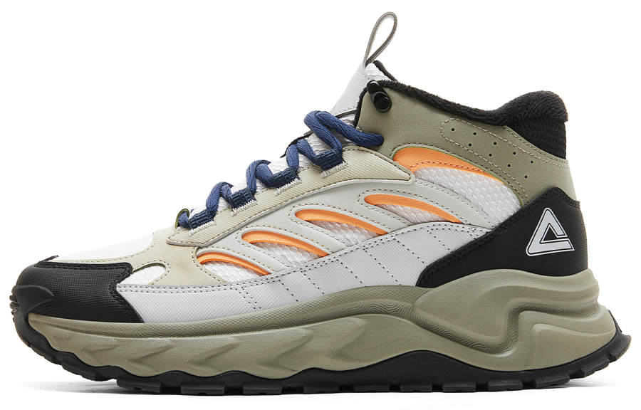 PEAK Fleece Lined, Fashion Versatile Slip Resistant, Abrasion Resistant, Rebound High top Casual Shoes Men's