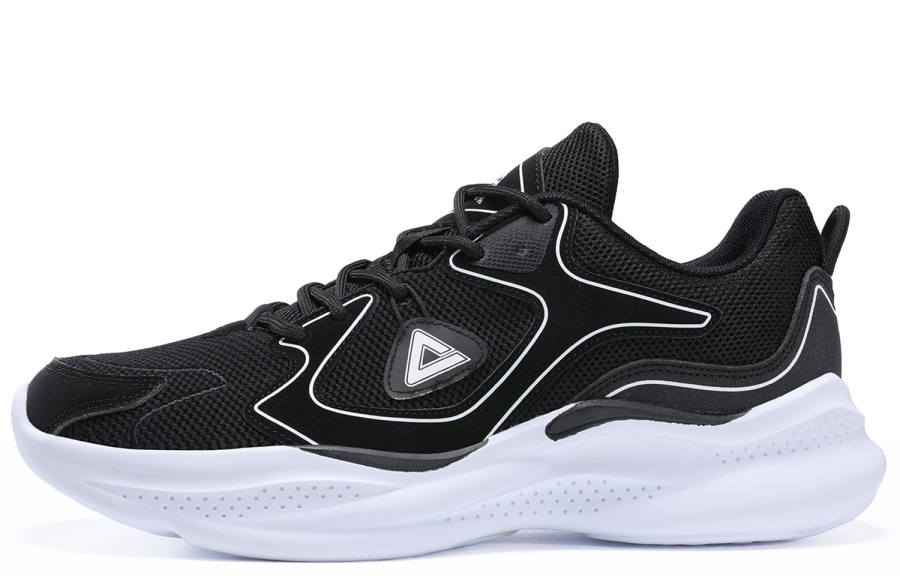 PEAK Mountain Journey Collection Lightweight Rebound And Breathable Low top Sports Casual Shoes Men's Black Baymax