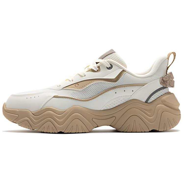 361° Moe Claws Abrasion Resistant Breathable Low top Casual Shoes Women's White Umber