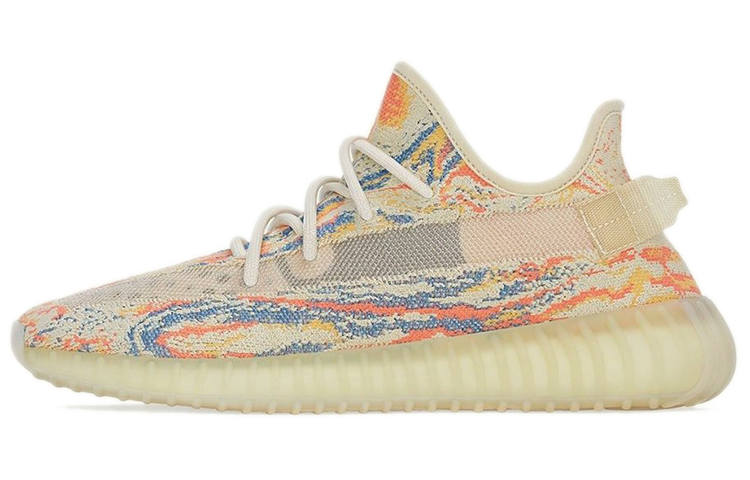 Adidas Originals Yeezy Boost 350 V2 Greymon 'MX OAT' Fabric Sports Low top Casual Shoes Unisex Yellow, Mixed Color