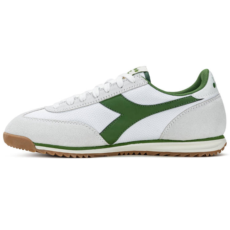 Diadora Abrasion Resistant Low top Casual Shoes Unisex White Green