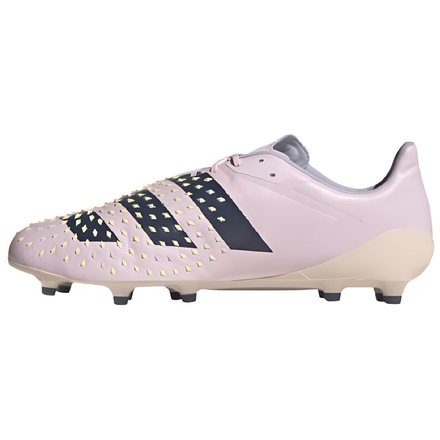 Adidas Adidas Predator Malice FG Firm Ground Slip Resistant Abrasion Resistant Soccer Shoes Men's Pink Black