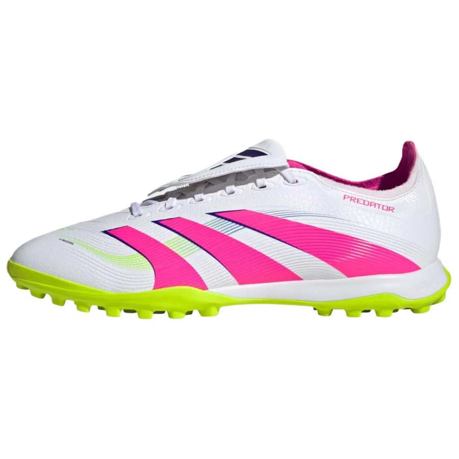 Adidas Adidas PREDATOR LEAGUE Slip Resistant Abrasion Resistant Soccer Shoes Unisex White Pink