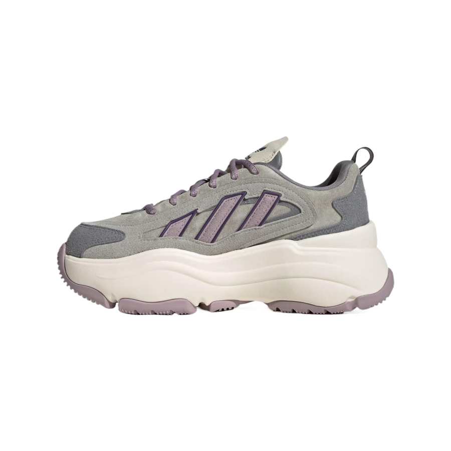 Adidas Adidas OZGAIA Wear resistant And Lightweight Low top Casual Shoes Women's Gray