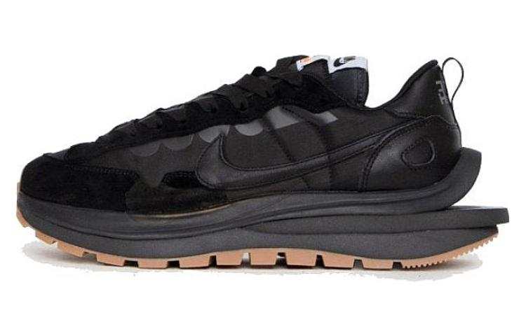 Nike Sacai x Nike VaporWaffle SACAI GUM Slip Resistant Low top Casual Shoes Unisex Black