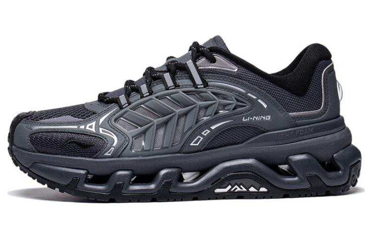 Li-Ning Li Ning Mountain Color Cushioning Low top Casual Shoes Women's Black
