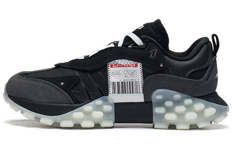 Li-Ning Li Ning Low top Casual Shoes Men's Black Gray