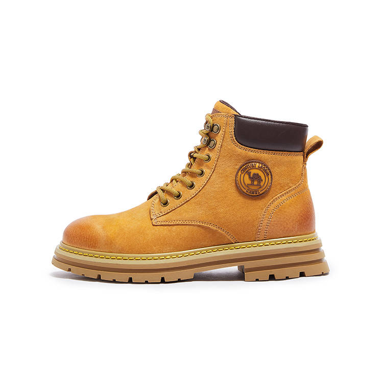 CAMEL Mountain Valley Combat Boots Men's Earthy Yellow/green/gray/sand Color