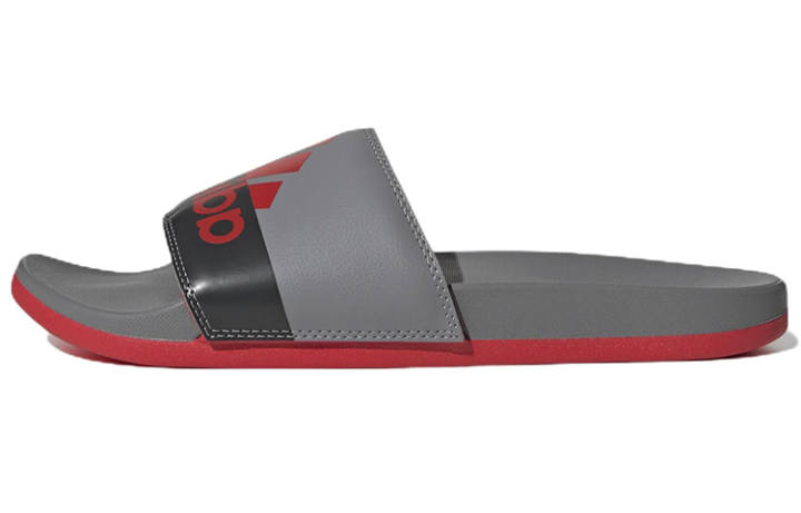 Adidas Adidas Adilette Comfort Slide 'Vivid Red Grey'