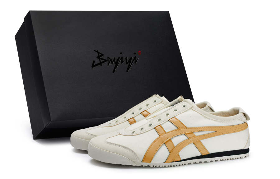 Onitsuka Tiger MEXICO 66 Slip on 811 Manufacturing, Catcher's Mitt Orange, Special Shoe Box Lightweight