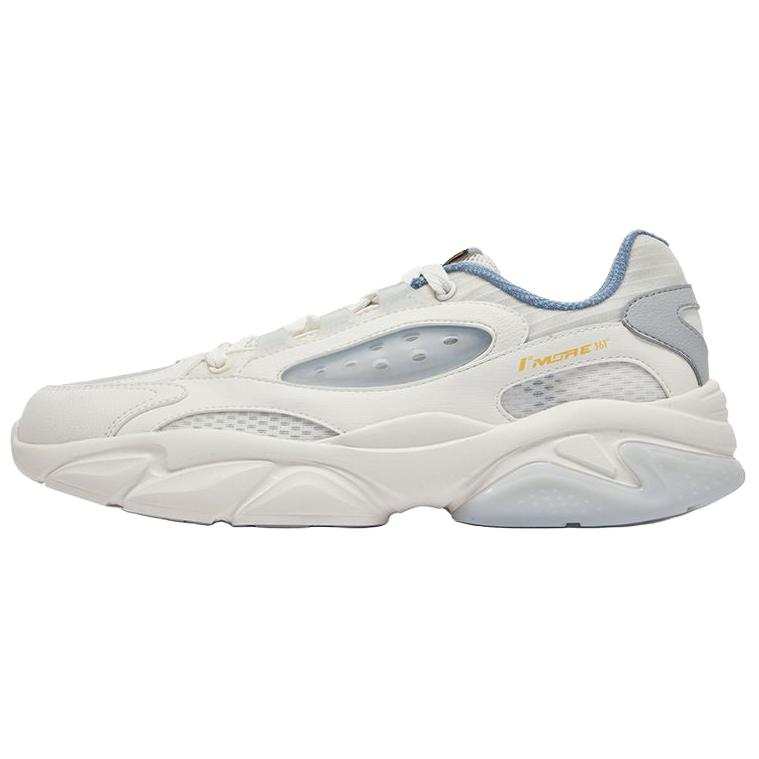 361° Abrasion Resistant Lightweight Rebound Low top Casual Shoes Men's White Blue