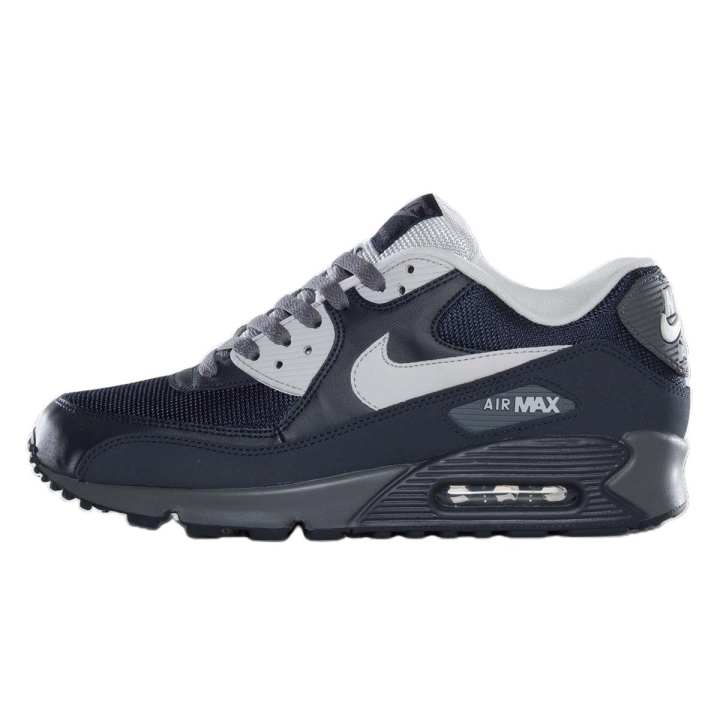 Nike Nike Air Max 90 Comfortable And Lightweight Low top Casual Shoes Men's Black Blue