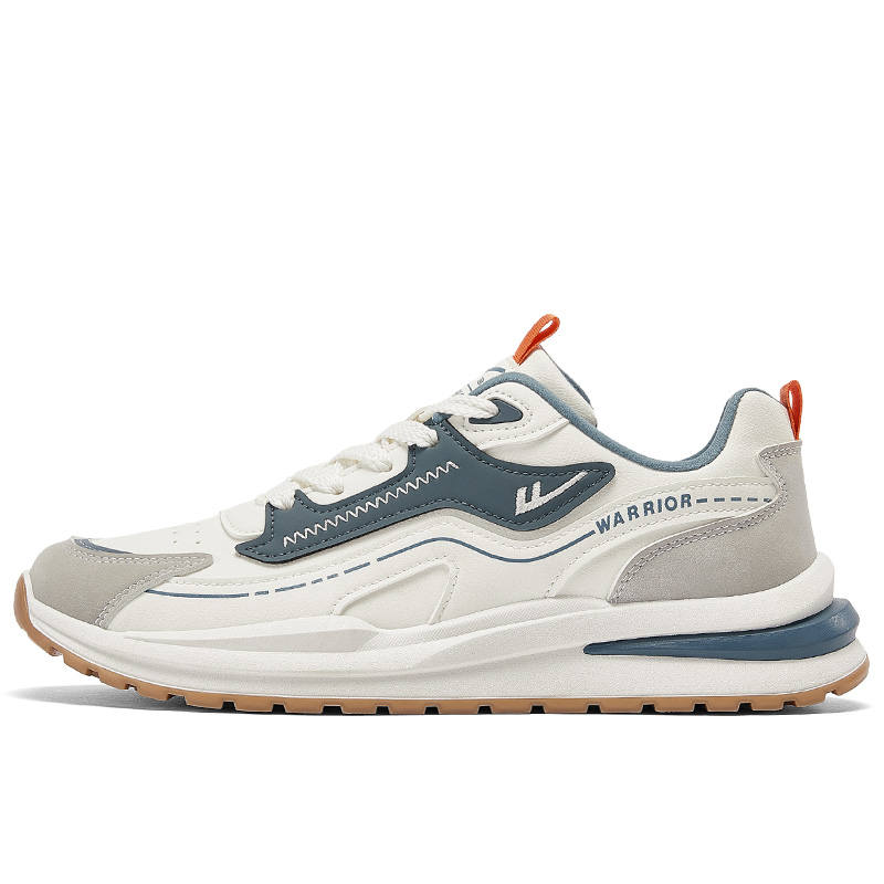 Warrior Slip Resistant Abrasion Resistant Low top Casual Shoes Men's Beige Gray Blue