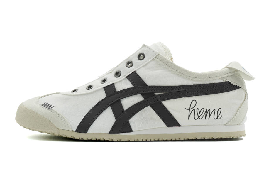 Onitsuka Tiger MEXICO 66 Slip On Adoring Cushioning Slip Resistant Low top Casual Shoes Unisex Black White