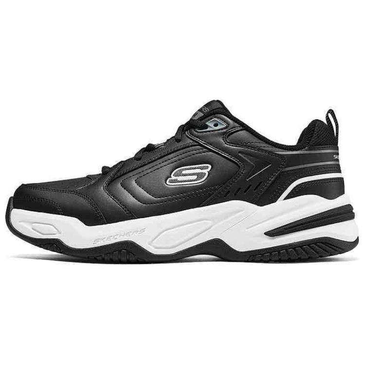 Skechers SPORT MENS Low top Casual Shoes Men's Black White