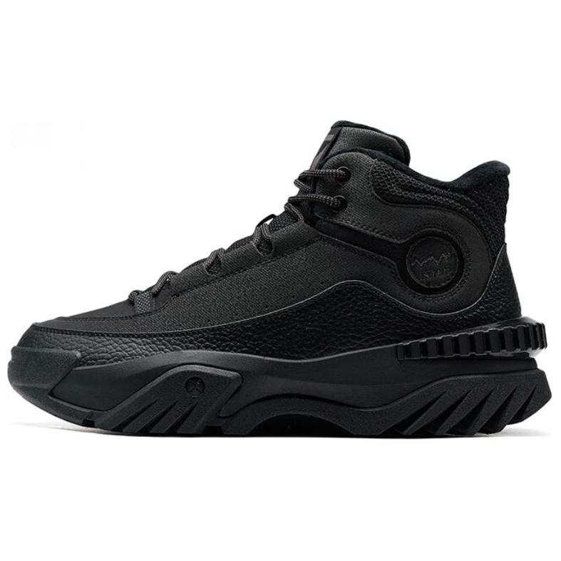 XTEP Sichuan Journey Comfortable And Trendy Slip Resistant Abrasion Resistant High top Casual Shoes Men's Black