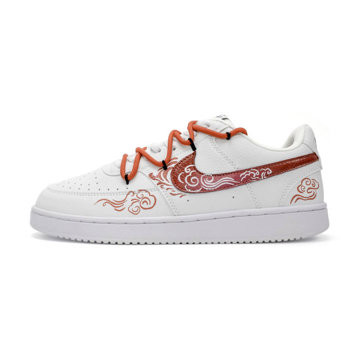 Nike Nike Court Vision Cloud Flame Riding Horse 2.0 Leather Slip Resistant Cushioning Abrasion Resistant Low top
