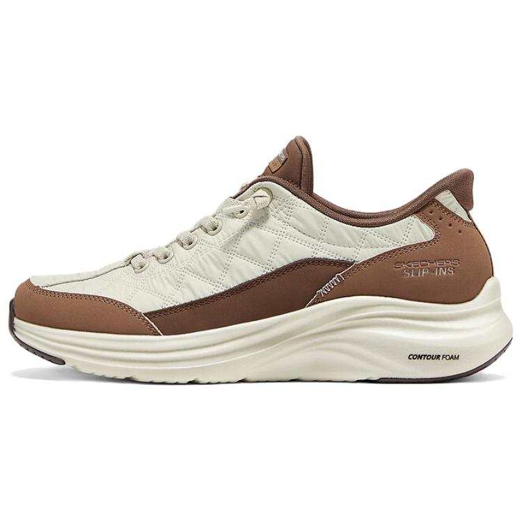 Skechers SPORT WOMENS Low top Casual Shoes Women's White Brown