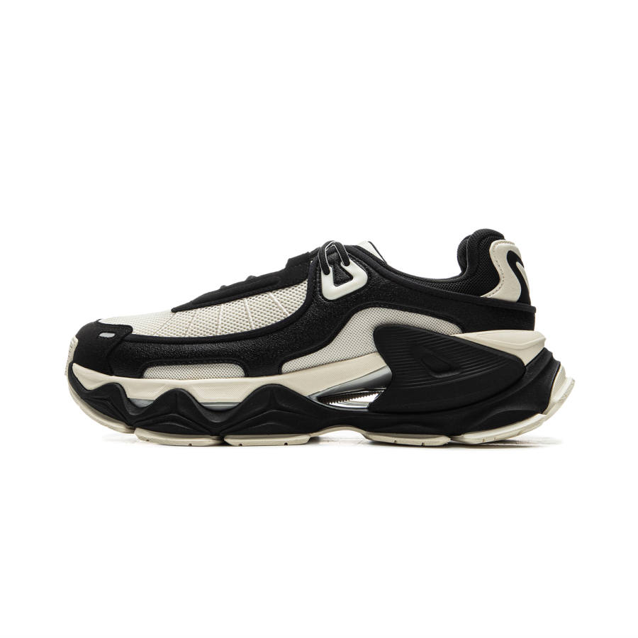 Li-Ning Li Ning Slip Resistant, Abrasion Resistant, Breathable Low top Casual Shoes Men's Black Beige