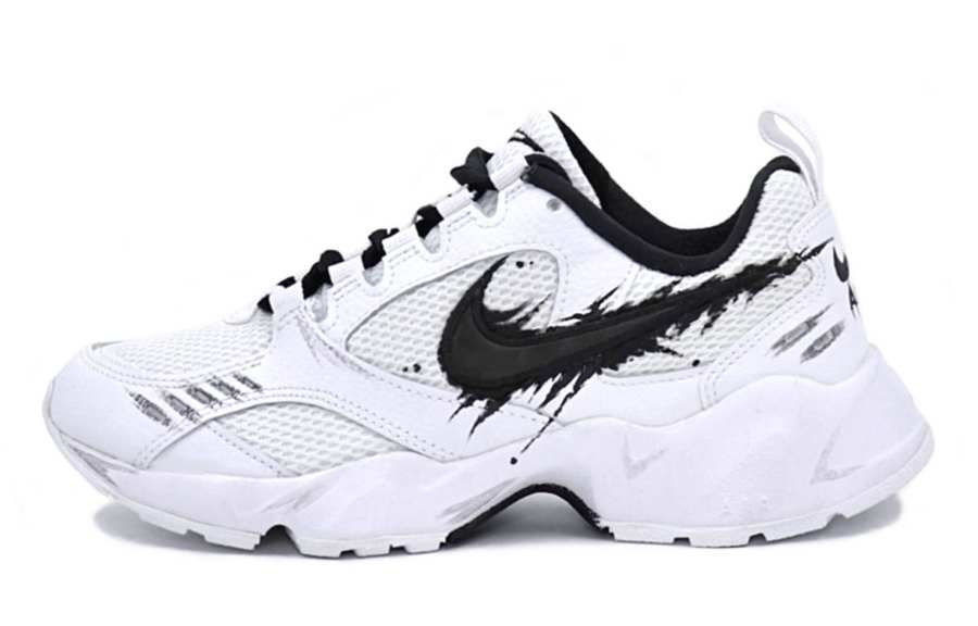 Nike Nike Air Heights Abrasion Resistant Slip Resistant Low top Casual Shoes Women's Black White