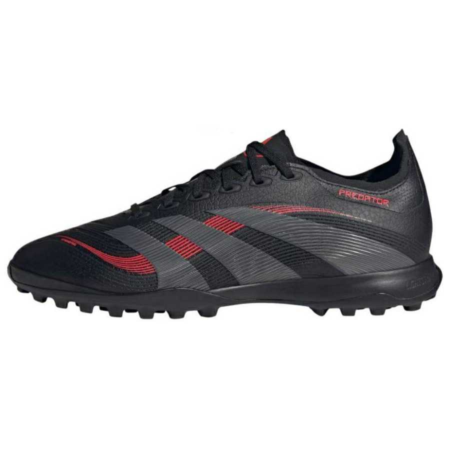 Adidas Adidas PREDATOR LEAGUE TF Turf Pu Slip Resistant Abrasion Resistant Soccer Shoes Unisex Black