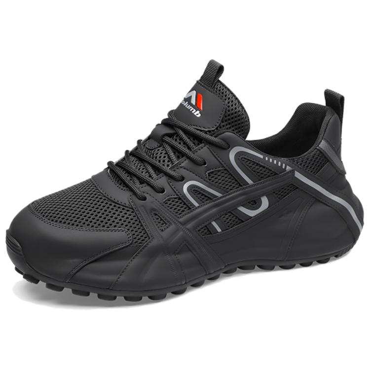 Kolumb Lightweight Height Increasing Low top Casual Shoes Men's Black Gray