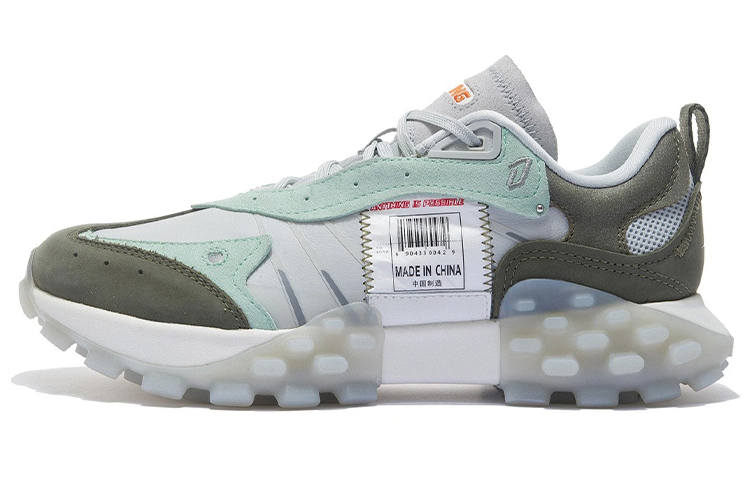 Li-Ning Li Ning Cushioning Slip Resistant Abrasion Resistant Low top Casual Shoes Women's Glacier Gray