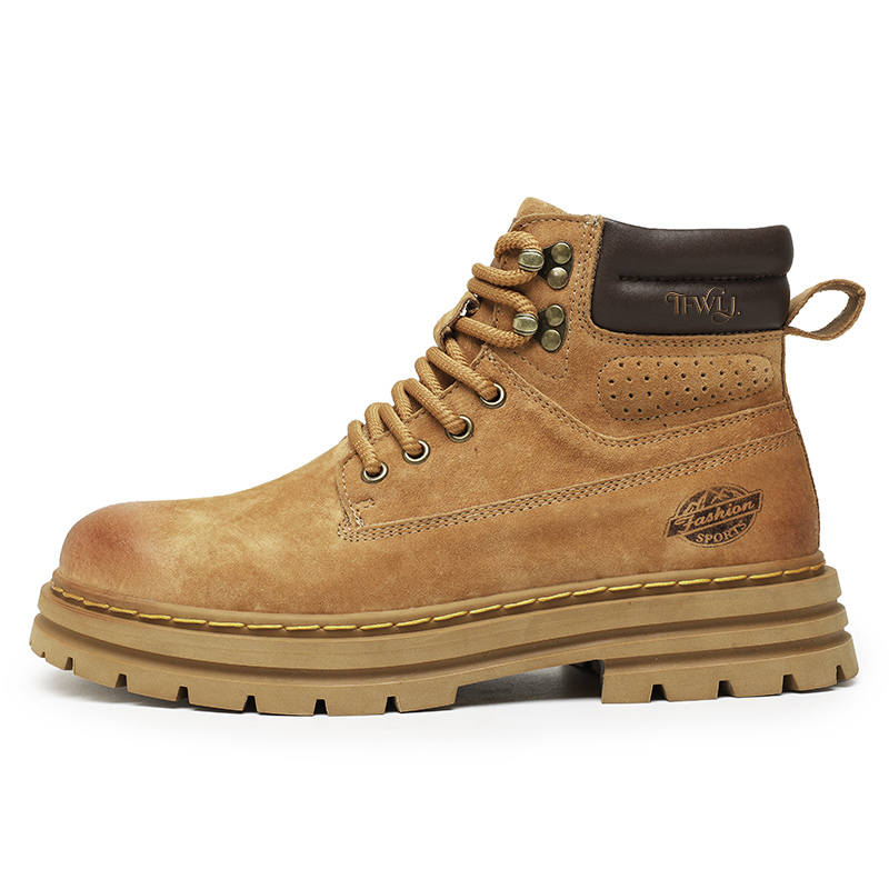 TFWLJ TFWLJ Combat Boots Men's Yellow Brown/Khaki