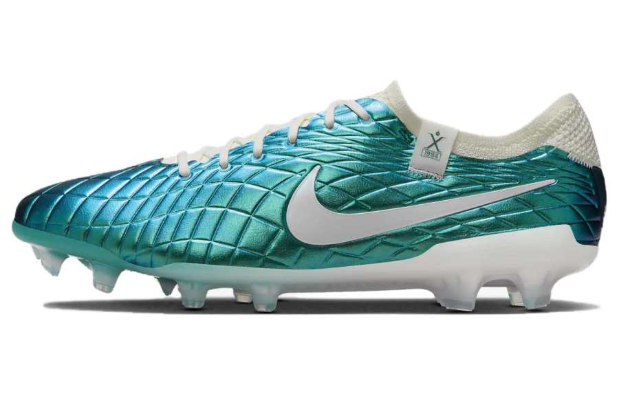 Nike Nike Tiempo Legend 10 FG Firm Ground Slip Resistant Abrasion Resistant Soccer Shoes Men's Cyan