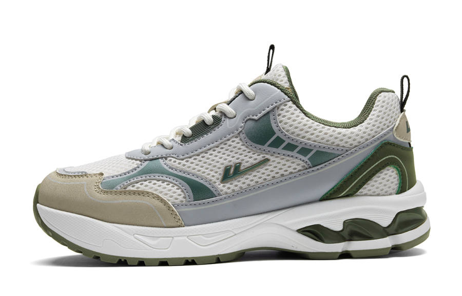 Warrior Abrasion Resistant Breathable Height Increasing Low top Casual Shoes Women's Beige Gray Khaki