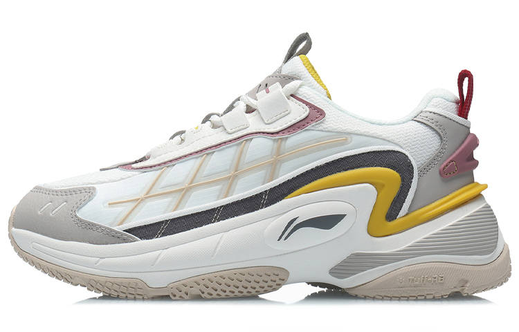 Li-Ning Li Ning Casual Shoes Women's Low Top White/Gray/Yellow