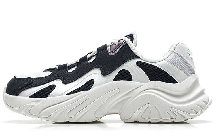 Anta Life Collection Textile, Synthetic Leather Slip Resistant Low top Casual Shoes Women's White Black