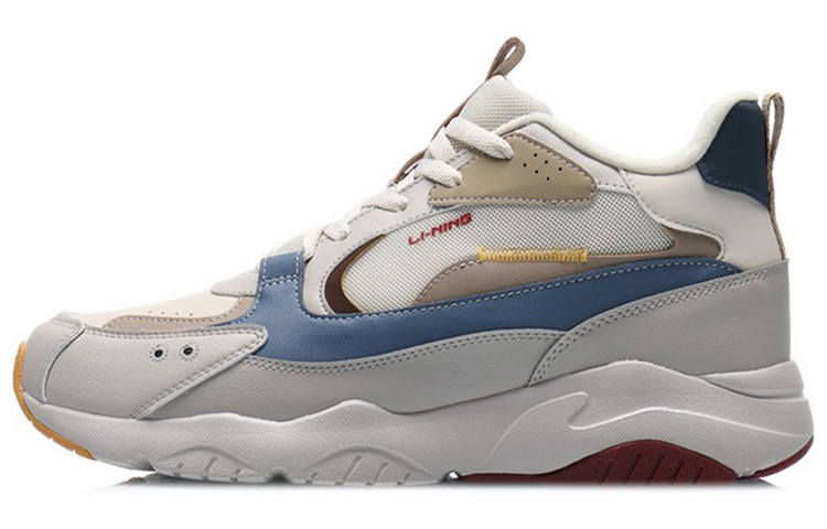 Li-Ning Li Ning Defender LN Textile, Synthetic Leather Cushioning Slip Resistant Coverage Thermal Low top Sports Casual Shoes