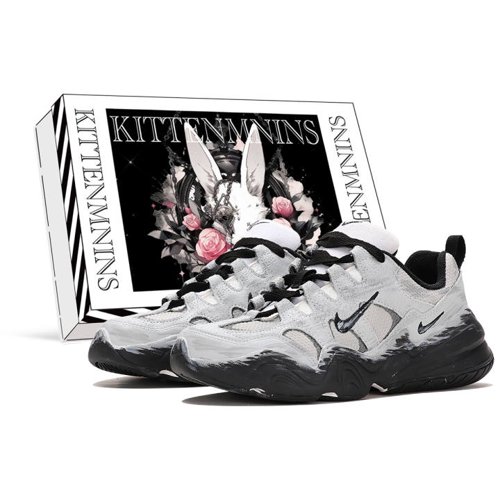 Nike Nike Tech Hera Abrasion Resistant Low top Casual Shoes Women's Gray