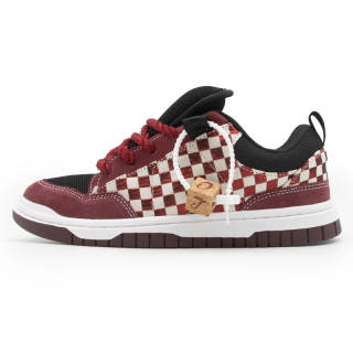 VXDT Casual Shoes Unisex Low Top White/Burgundy