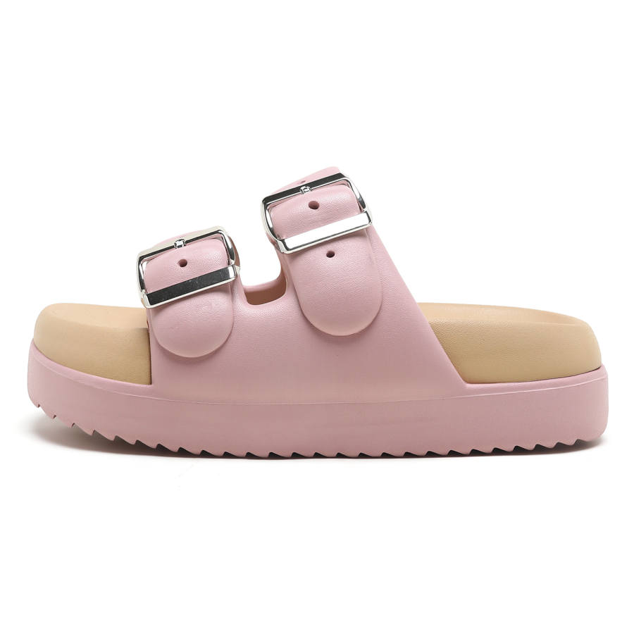 Jeep EVA Slide Slippers Women's Pink Brown