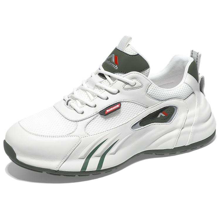 Kolumb Slip Resistant, Breathable, Lightweight Low top Casual Shoes Men's White Green
