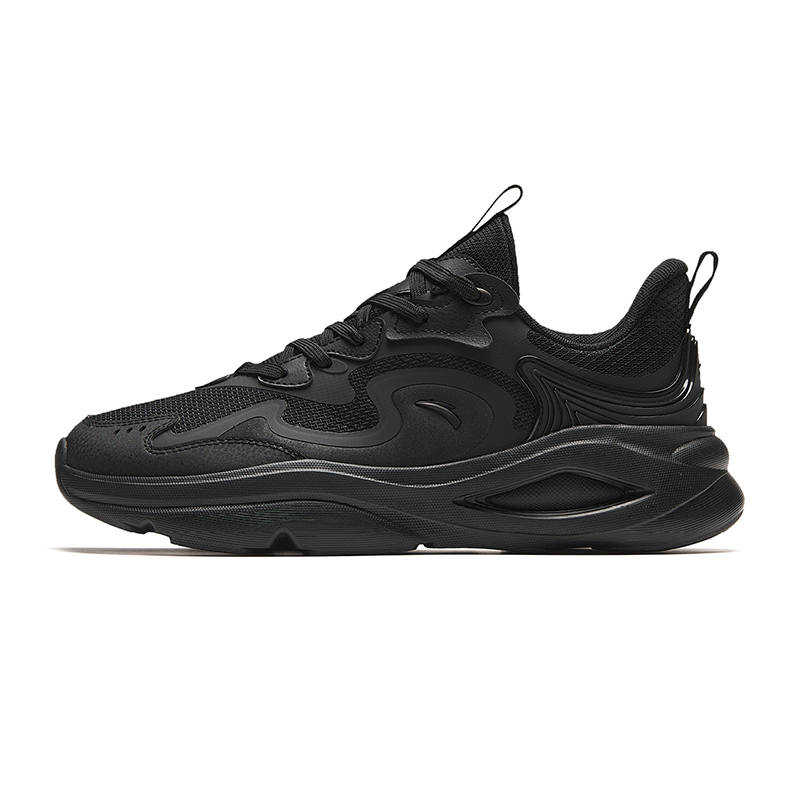 Anta Chao Bai 5.0 Mesh Slip Resistant, Abrasion Resistant, Breathable Low top Casual Shoes Men's Black