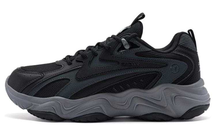 XTEP Lanying 2.0 Slip Resistant Low top Casual Shoes Men's Black Gray