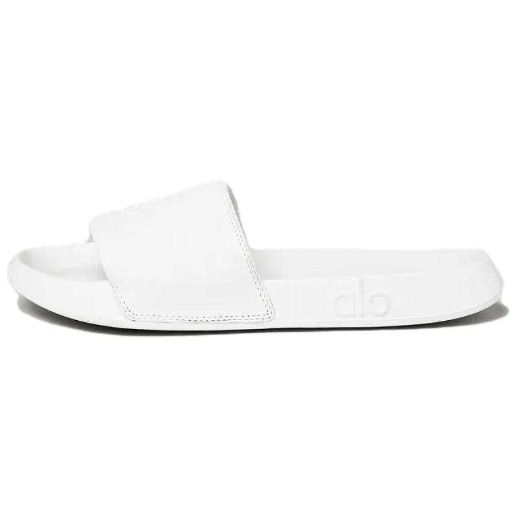 Alo Yoga Unisex It Slip Resistant Abrasion Resistant Slide Slippers Unisex White