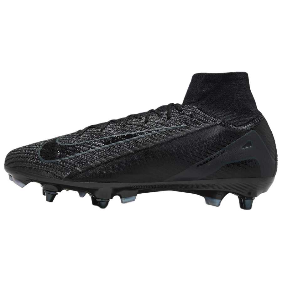 Nike Nike Mercurial Superfly 10 SG Soft Ground Slip Resistant Abrasion Resistant Soccer Shoes Unisex Black