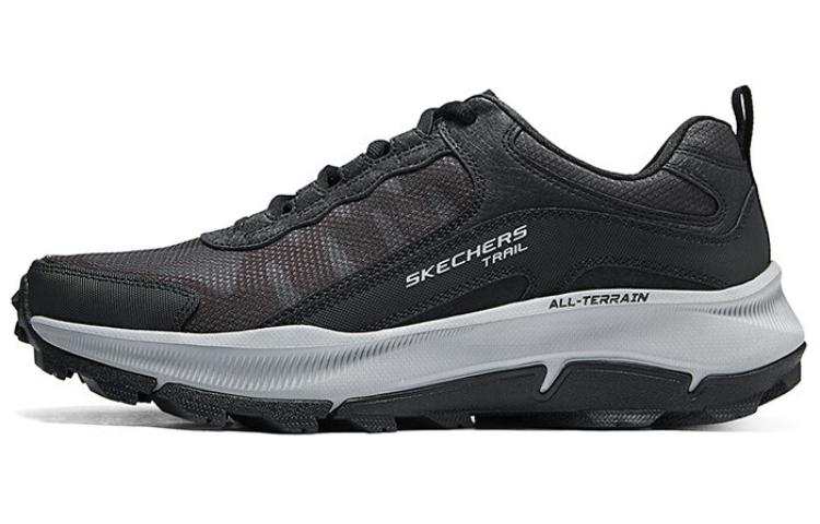 Skechers Mesh Low top Casual Shoes Men's Black Gray