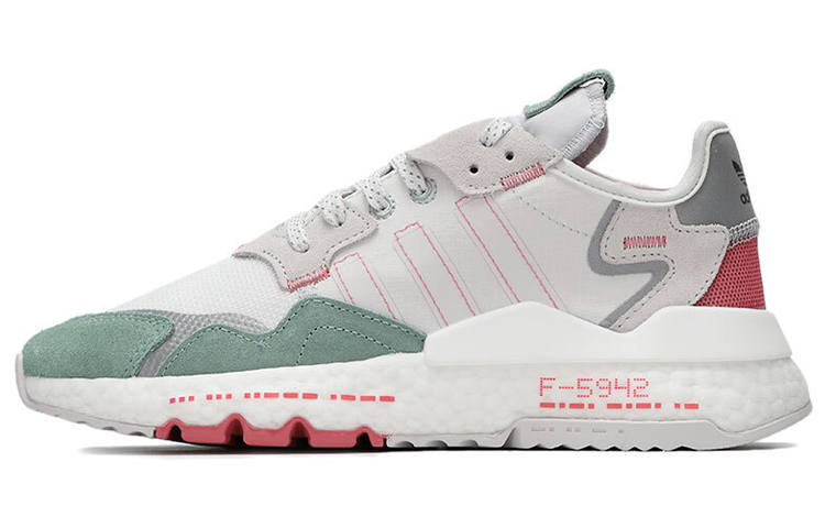 Adidas Originals Nite Jogger 'White Gray Green' Women's