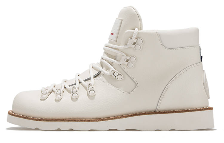 Palladium Outdoor B Leather Slip Resistant, Abrasion Resistant, Thermal High top Casual Shoes Unisex White