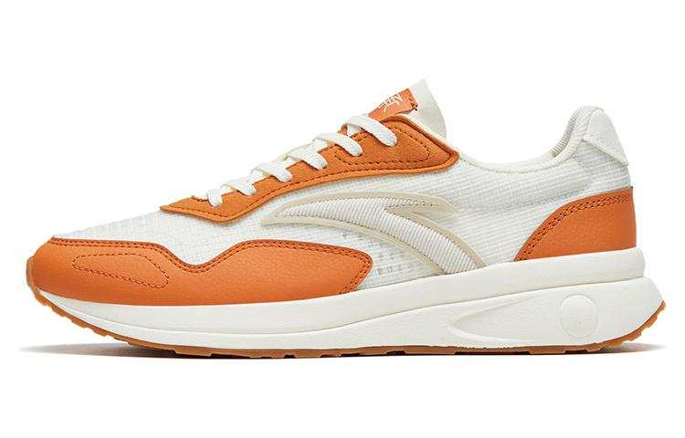 Anta Life Collection Abrasion Resistant Breathable Low top Sports Casual Shoes Women's White Brown Gray