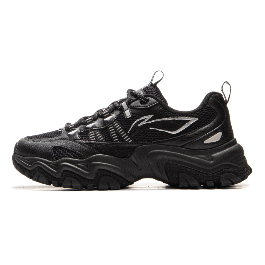 Li-Ning Li Ning Shan Xing Cushioning Slip Resistant Abrasion Resistant Support Low top Casual Shoes Men's Black