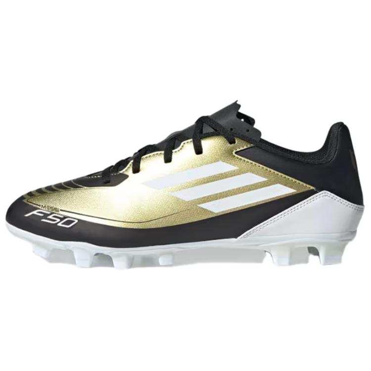 Adidas Adidas F50 CLUB Artificial Turf Slip Resistant Abrasion Resistant Soccer Shoes Men's Black Gold